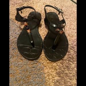 Coach Piccadilly jelly sandal black No BOGO sale
